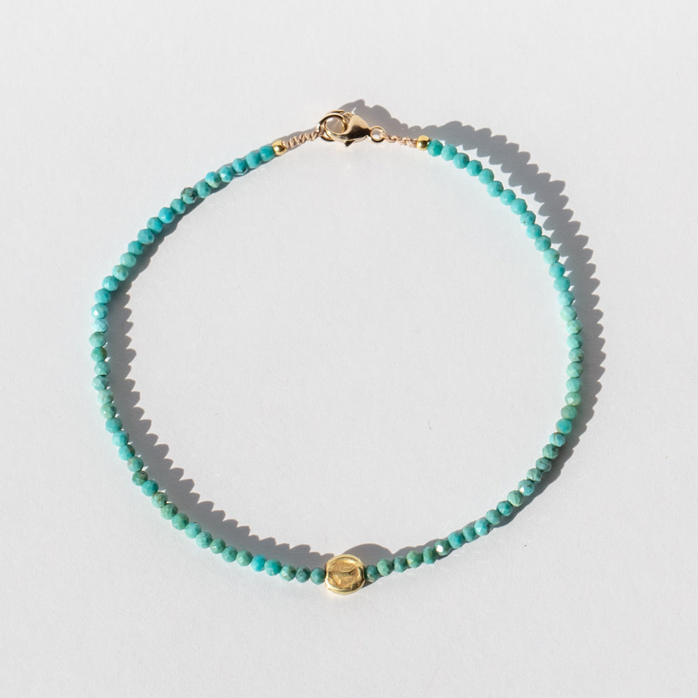 Turquoise Faceted Bead Bracelet