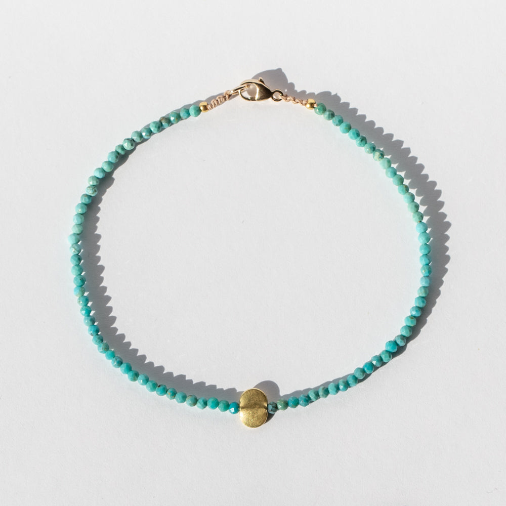 Turquoise Faceted Bead Bracelet