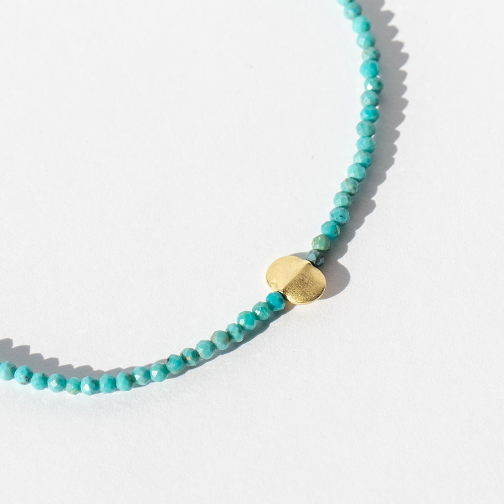 Turquoise Faceted Bead Bracelet