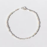 White Multi Gemstone Beaded Bracelet