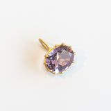 Amethyst East-West Oval Basket Charm