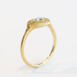 Petite Oval Diamond Relic Ring