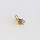 Round Opal Basket Charm