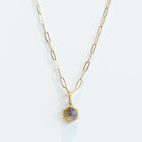 Round Opal Basket Charm