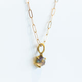 Round Opal Basket Charm