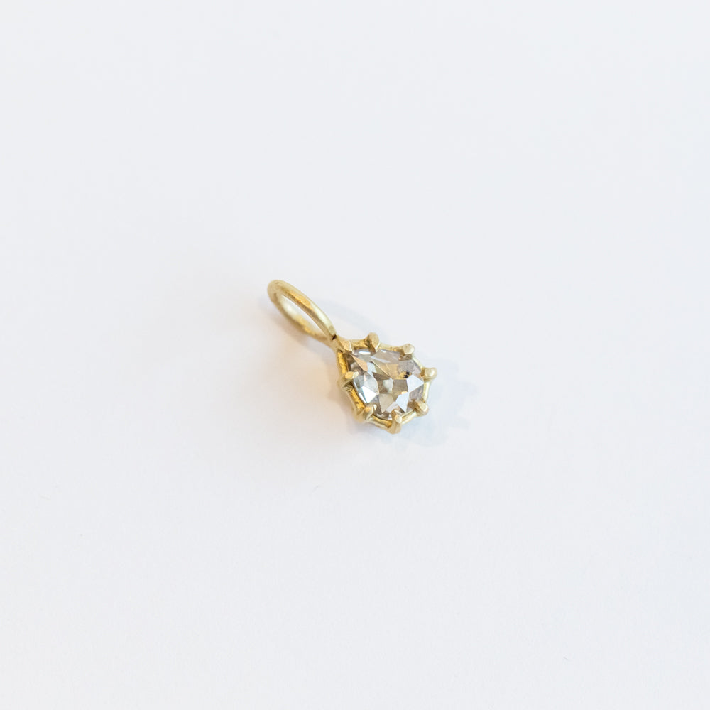 Salt and Pepper Pear Diamond Basket Charm
