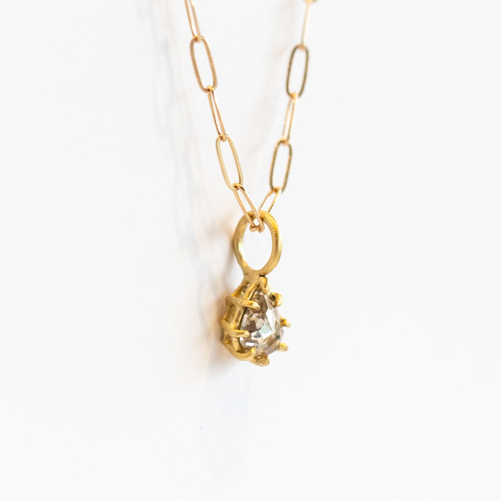 Salt and Pepper Pear Diamond Basket Charm