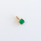 Square Emerald Basket Charm