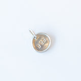 Tiny "MOM" Disc Charm