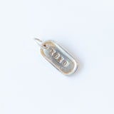 Tiny XOXO Dog Tag Charm