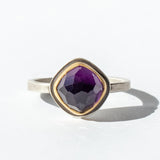 Rose Cut Amethyst Ring