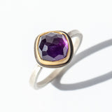 Rose Cut Amethyst Ring