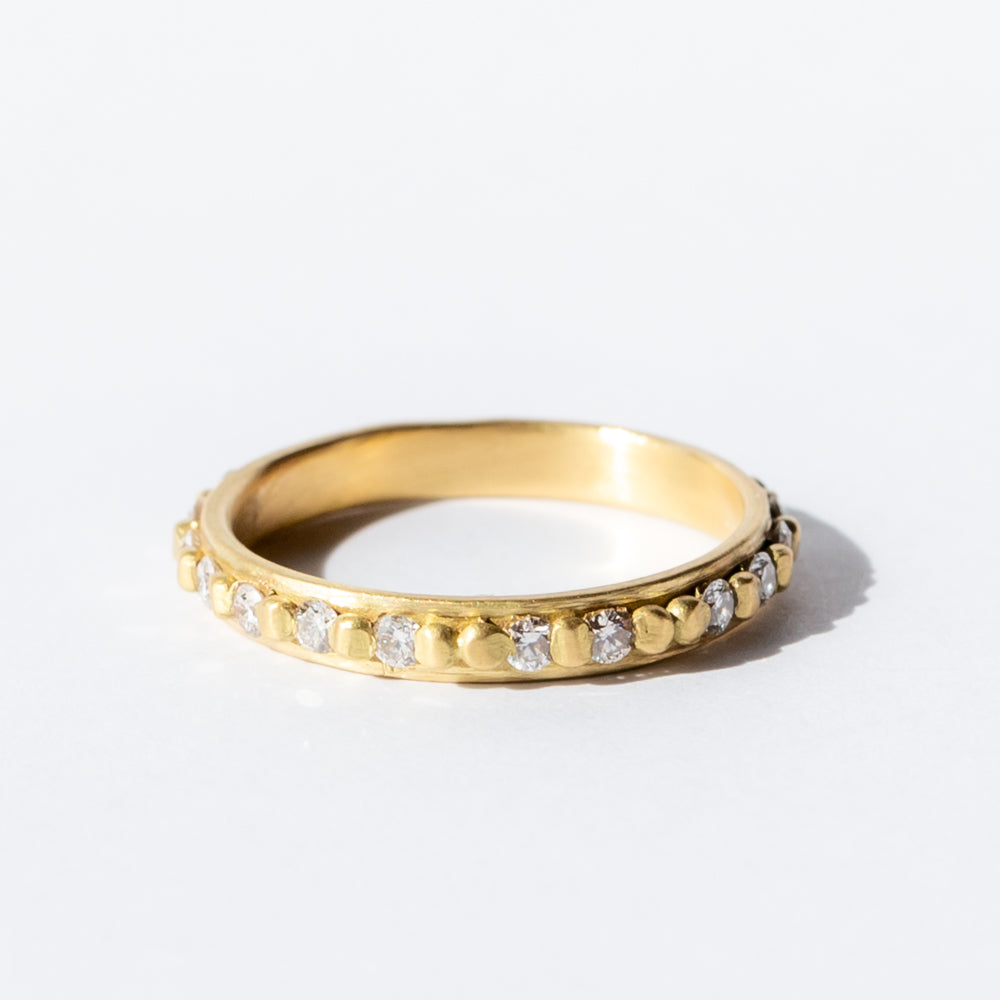 Raised Dot Diamond Eternity Band