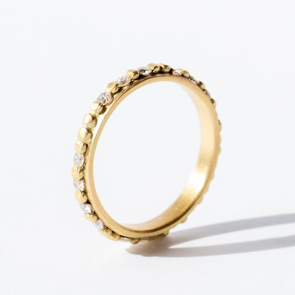 Raised Dot Diamond Eternity Band