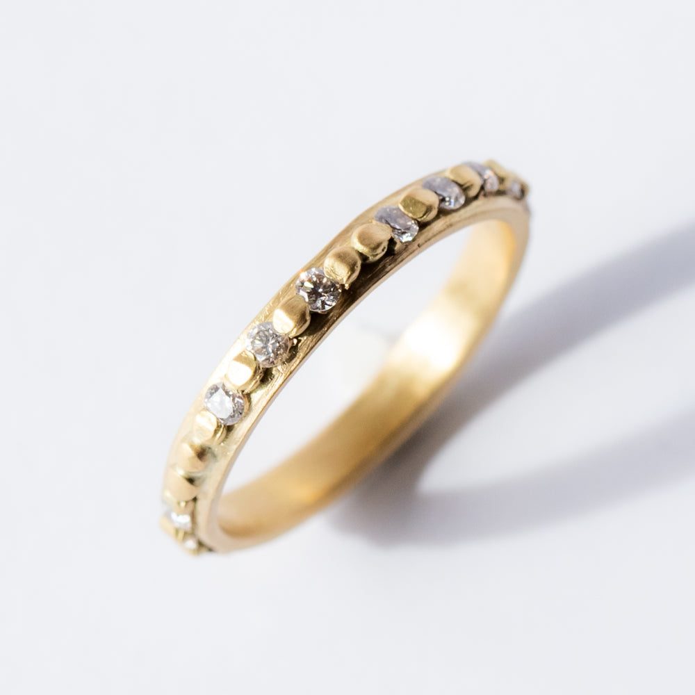 Raised Dot Diamond Eternity Band