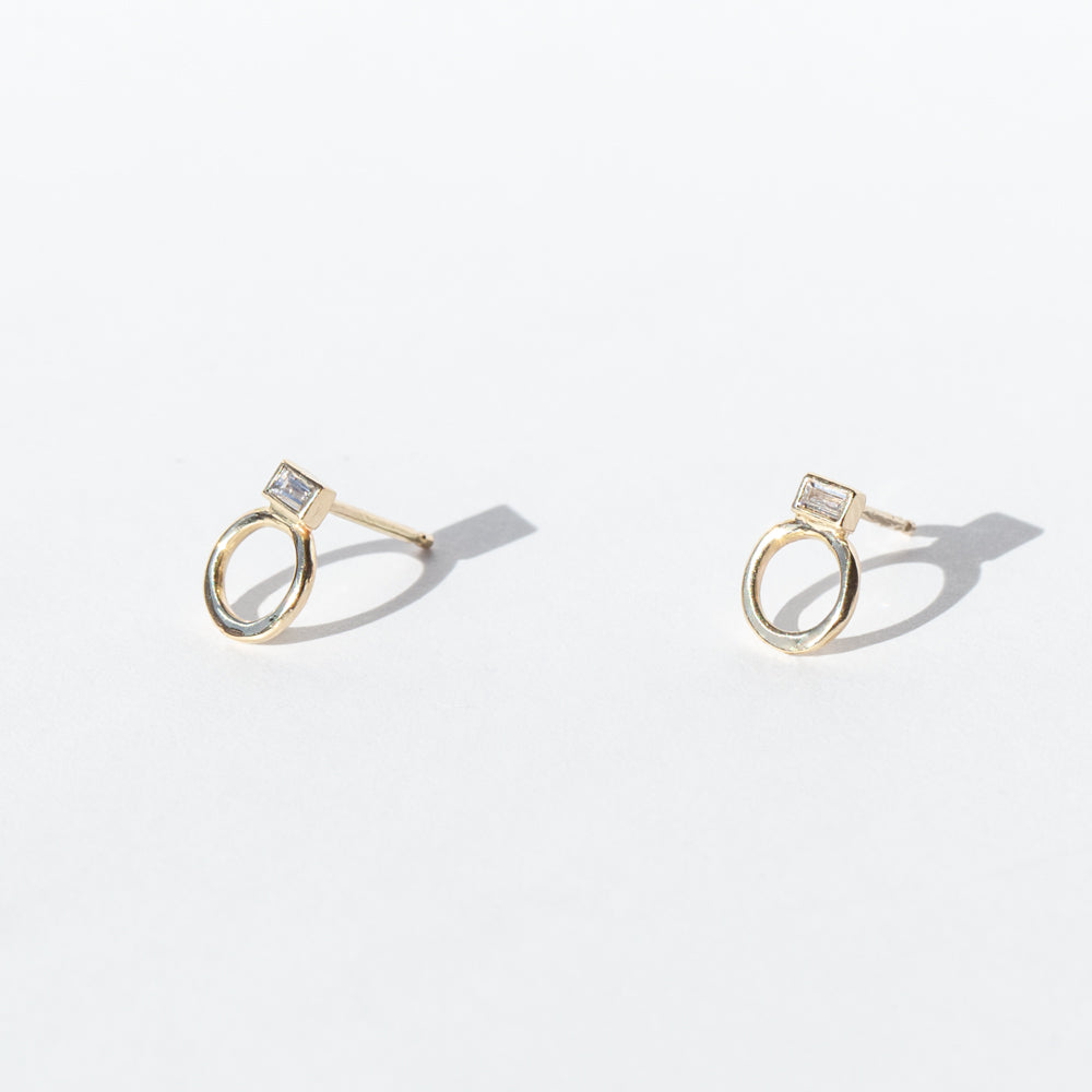 Diamond Nix Stud Earrings