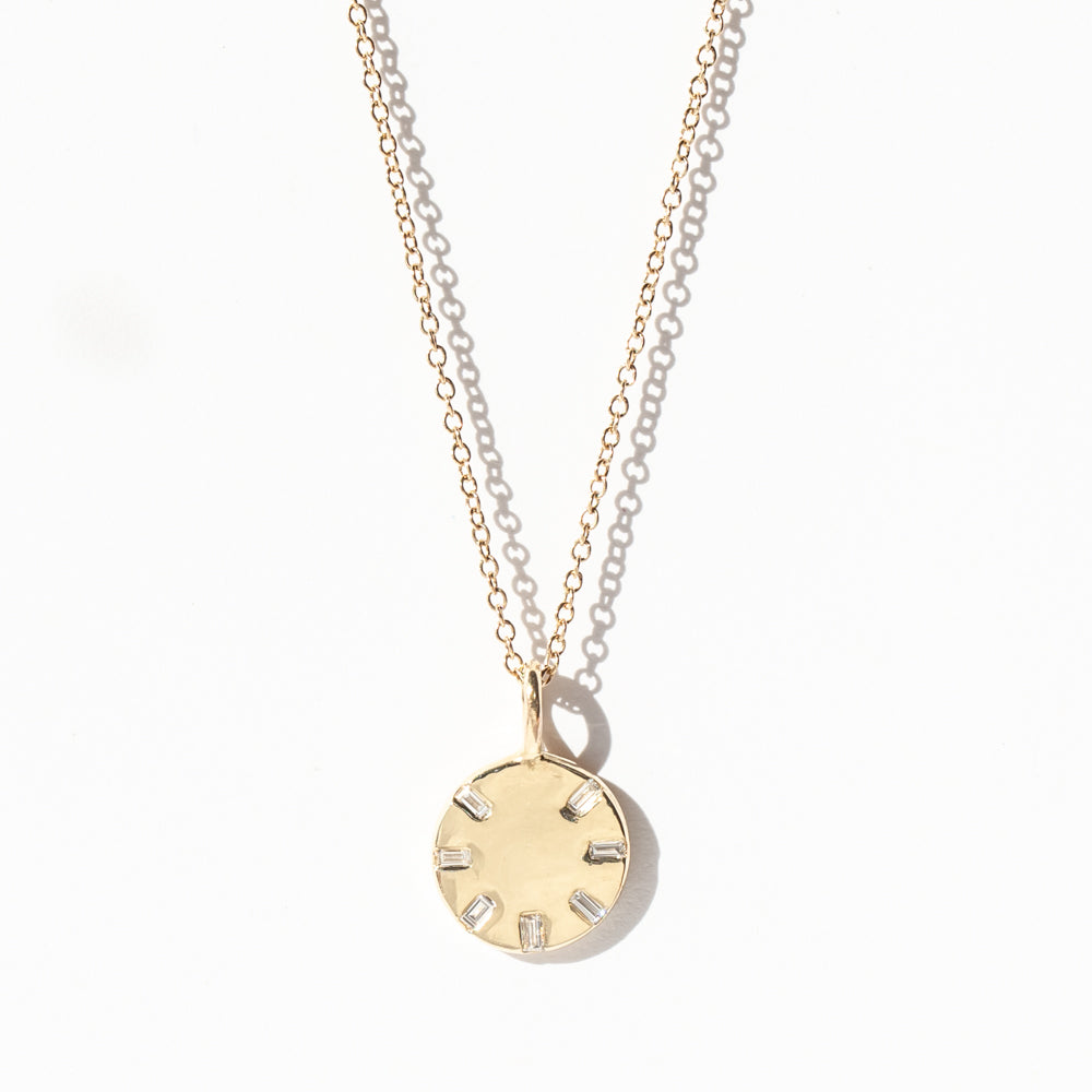 Diamond Wheel Necklace