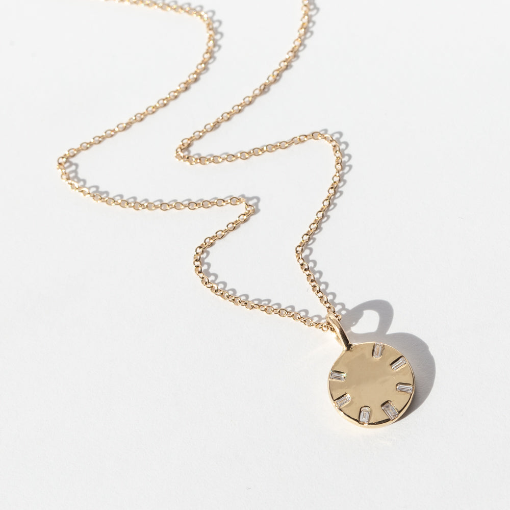 Diamond Wheel Necklace