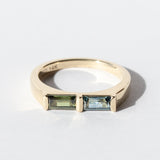 Dual-Tone Australian Sapphire Ring