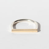 Mixed Metal Flat Top Ring