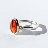 Hessonite Garnet Ring