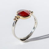 Hessonite Garnet Ring