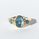 Aquamarine and Blue Zircon Ring