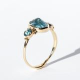 Aquamarine and Blue Zircon Ring