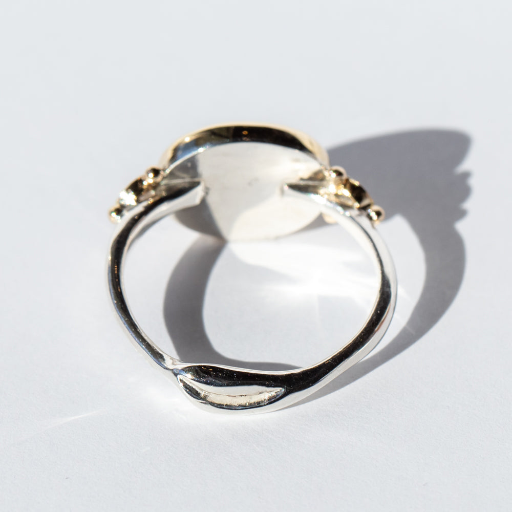 Royal Amethyst Ring with Salt and Pepper Diamonds