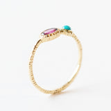 Garnet and Turquoise Ring