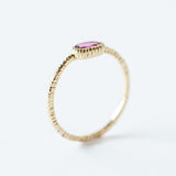Oval Pink Tourmaline Ring