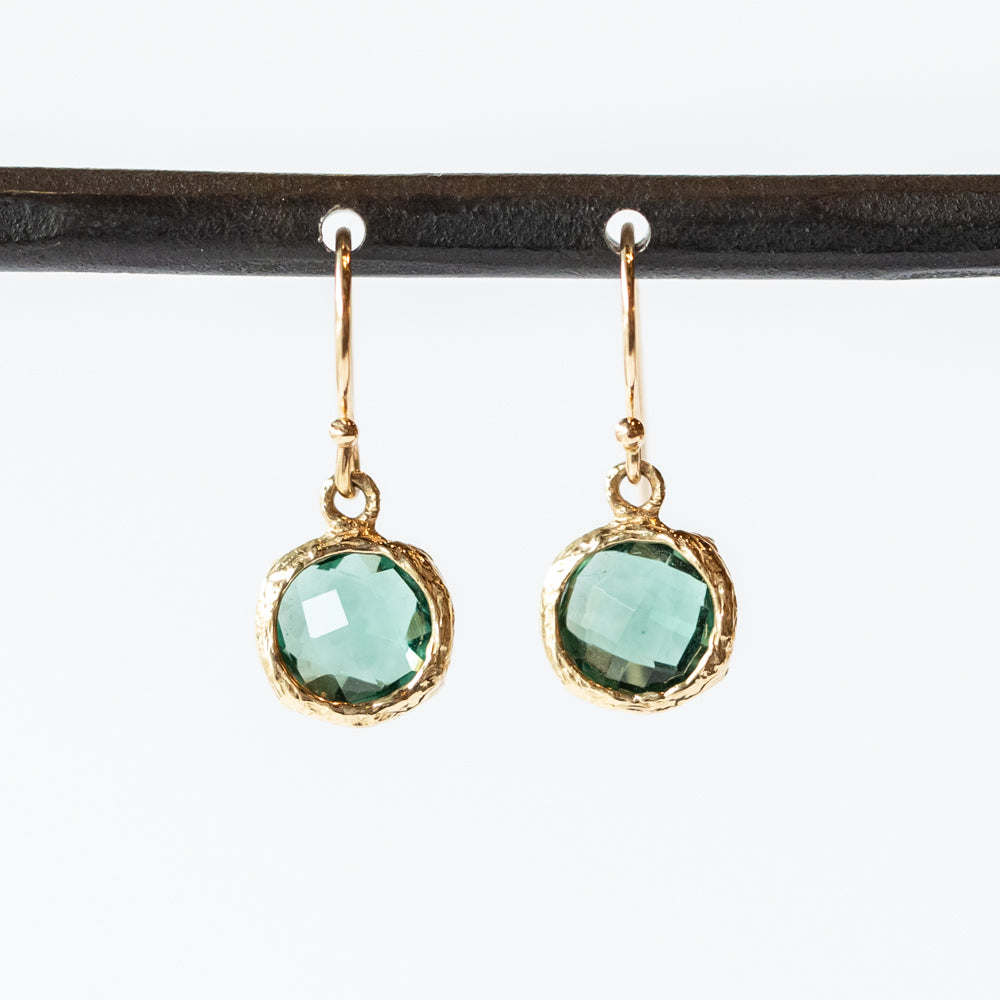 Indicolite Tourmaline Drop Earrings
