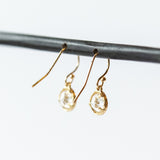 White Topaz Drop Earrings
