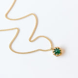 Small Emerald Octagon Necklace