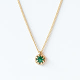 Small Emerald Octagon Necklace