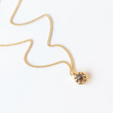 Small Tourmalated Quartz Octagon Necklace