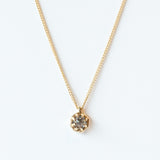 Small Tourmalated Quartz Octagon Necklace