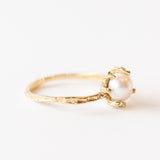 White Pearl Stingray Claw Ring