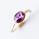 Oval Amethyst Ring