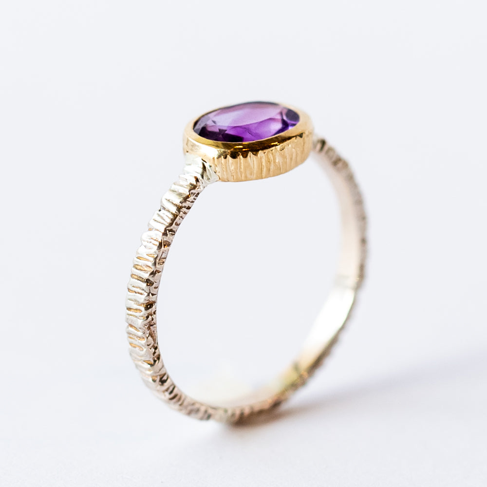 Oval Amethyst Ring