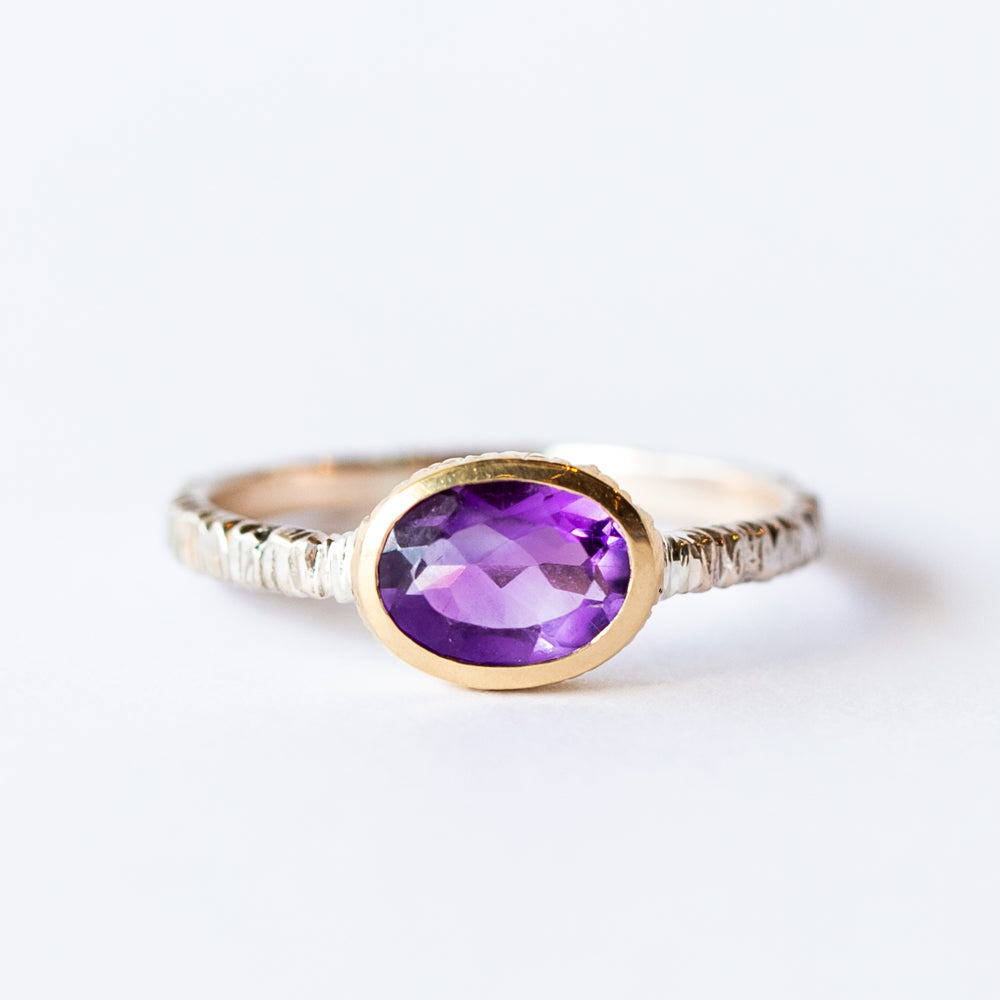 Oval Amethyst Ring