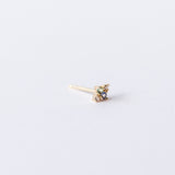 Sapphire, Tourmaline, and Diamond Covey Stud Earring (Single)