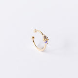 Opal and Diamond Two-Step Ear Cuff