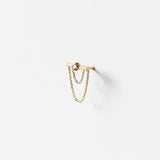 Linn Chain Stud Earring (Single)