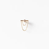 Linn Chain Stud Earring (Single)