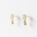 Opal and Tourmaline Stela Earrings