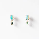 Opal and Tourmaline Stela Earrings