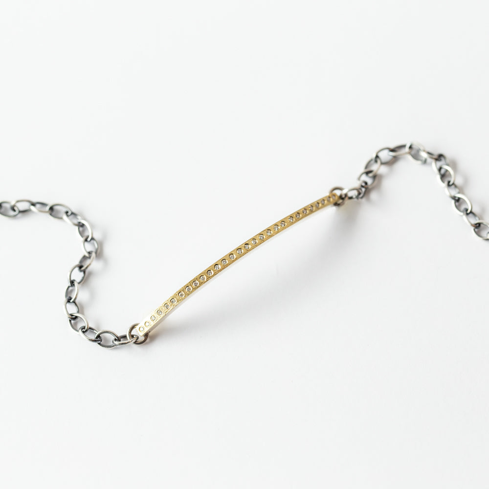 Adam XS Diamond ID Bar Chain Bracelet