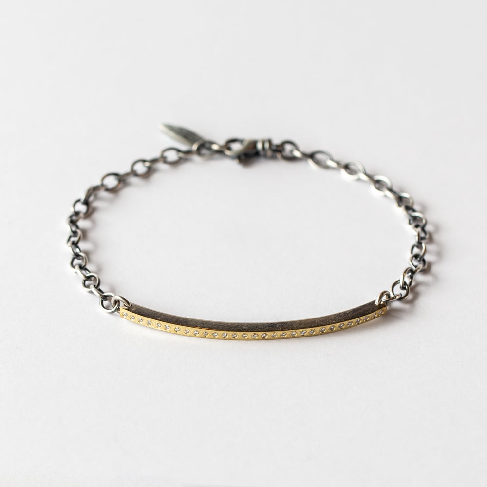 Adam XS Diamond ID Bar Chain Bracelet