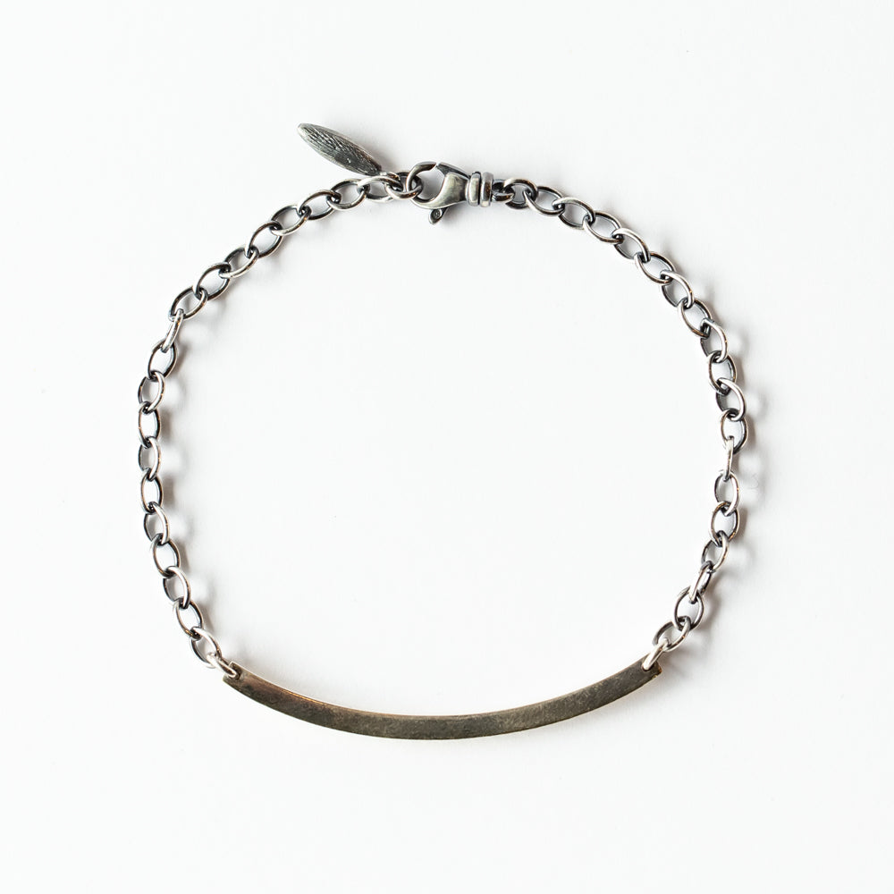 Adam XS Diamond ID Bar Chain Bracelet